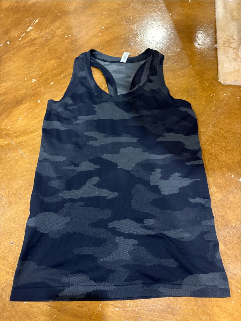 Athleta Black Charcoal Camo Active Tank